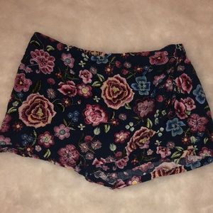 💙Floral blue mini skort💙